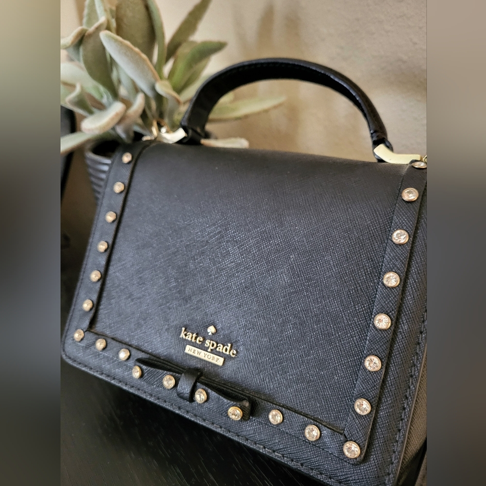 Kate Spade Cameron Street Jeweled Hope Leather Cross Body Bag